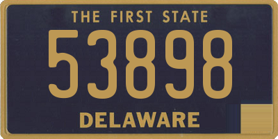 DE license plate 53898