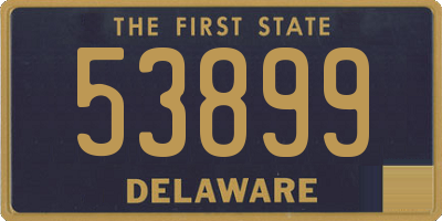 DE license plate 53899