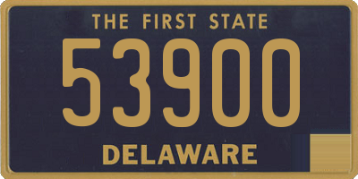 DE license plate 53900