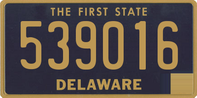 DE license plate 539016