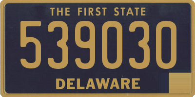 DE license plate 539030