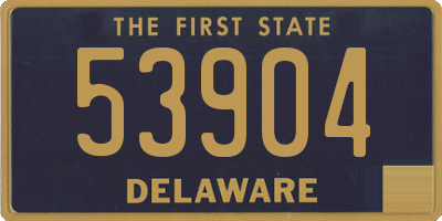 DE license plate 53904