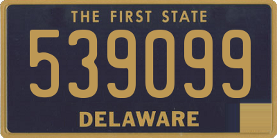 DE license plate 539099