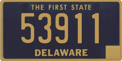 DE license plate 53911