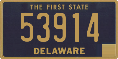 DE license plate 53914