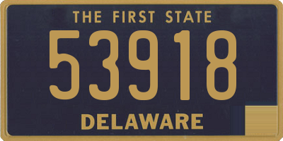 DE license plate 53918