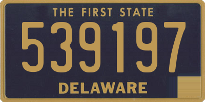 DE license plate 539197