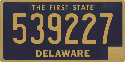 DE license plate 539227