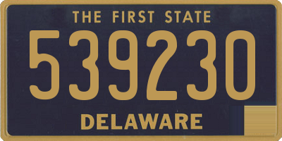 DE license plate 539230