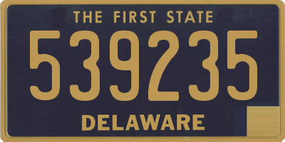 DE license plate 539235