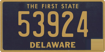 DE license plate 53924
