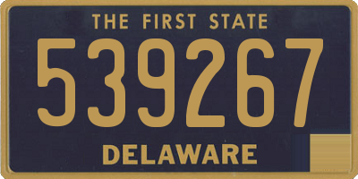 DE license plate 539267