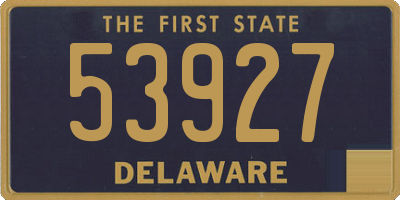DE license plate 53927