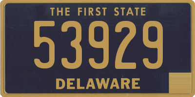 DE license plate 53929