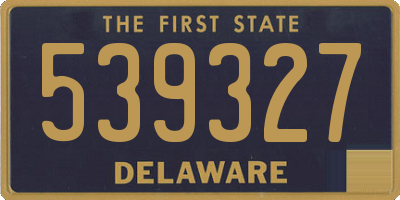 DE license plate 539327
