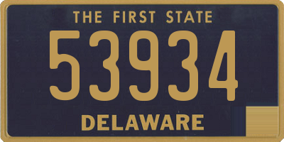 DE license plate 53934