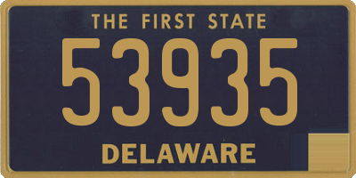 DE license plate 53935