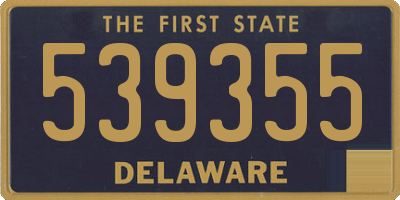 DE license plate 539355
