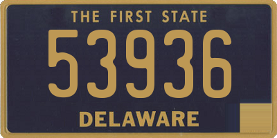 DE license plate 53936