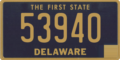 DE license plate 53940