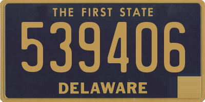 DE license plate 539406
