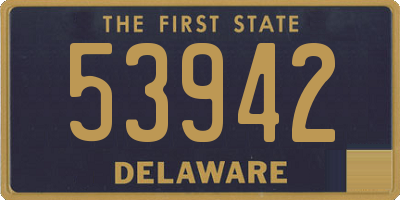 DE license plate 53942