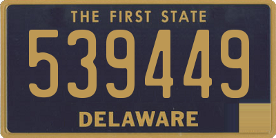 DE license plate 539449