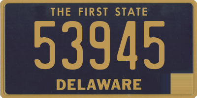 DE license plate 53945