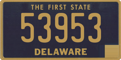 DE license plate 53953