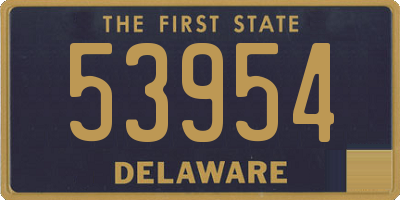 DE license plate 53954