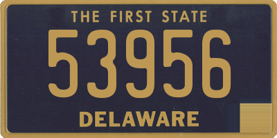 DE license plate 53956