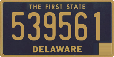DE license plate 539561