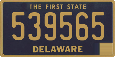 DE license plate 539565
