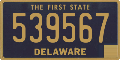 DE license plate 539567