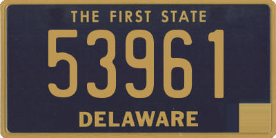 DE license plate 53961