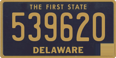 DE license plate 539620