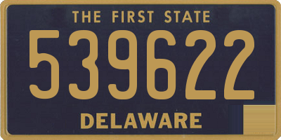DE license plate 539622