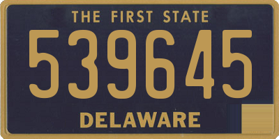 DE license plate 539645