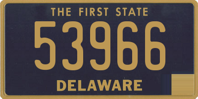 DE license plate 53966