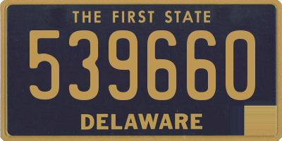 DE license plate 539660