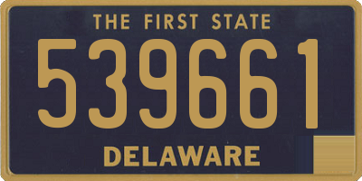 DE license plate 539661