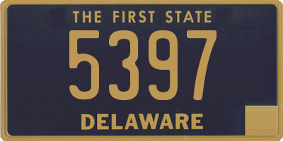 DE license plate 5397