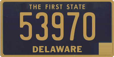 DE license plate 53970