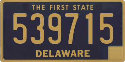 DE license plate 539715