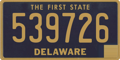DE license plate 539726