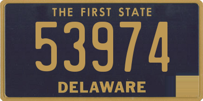 DE license plate 53974