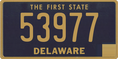 DE license plate 53977