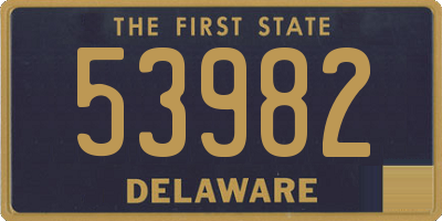 DE license plate 53982