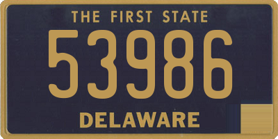 DE license plate 53986