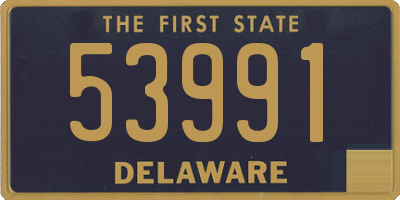 DE license plate 53991